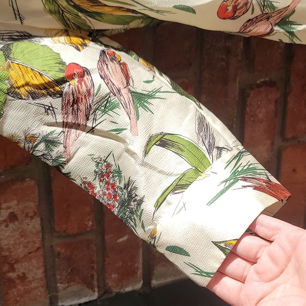 Zara Parrot Shirt Dress. Med. - Picture 6 of 9